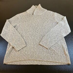 Even Tide Shawl Collar Pullover Sweater Heathered Beige Blend Mens Extra Large